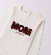 maglia girocollo manica lunga ragazza